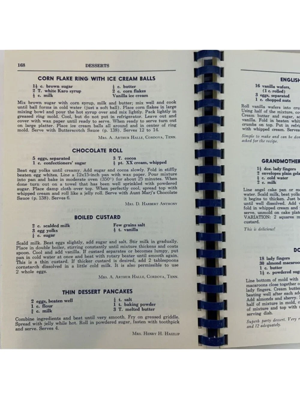 The Memphis Cookbook By Junior League Tennessee Recipes Spiral Bound 1981